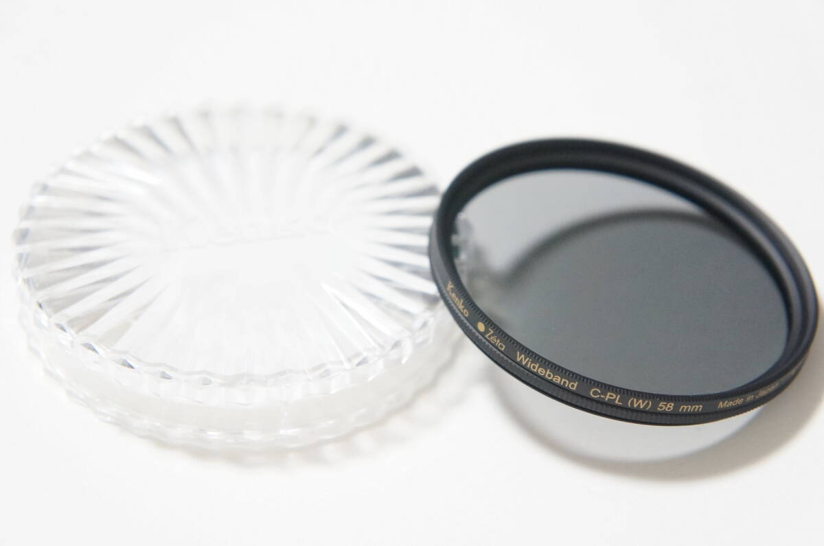 ★美品★[58mm] Kenko Zeta Wideband C-PL (W) 円偏光フィルター プラケース付