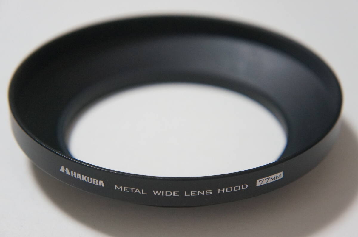 [77mm ねじ込み式] HAKUBA METAL WIDE LENS HOOD ハクバ メタルフード [F2323]