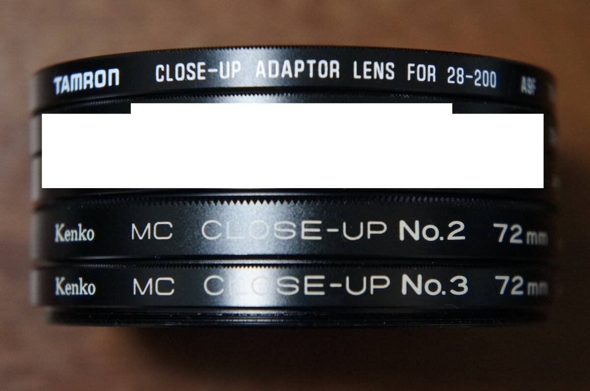 ◆説明必読◆【880円/枚】[72mm] Kenko Tamron MC CLOSE UP No.2 No.3 クローズアップフィルター