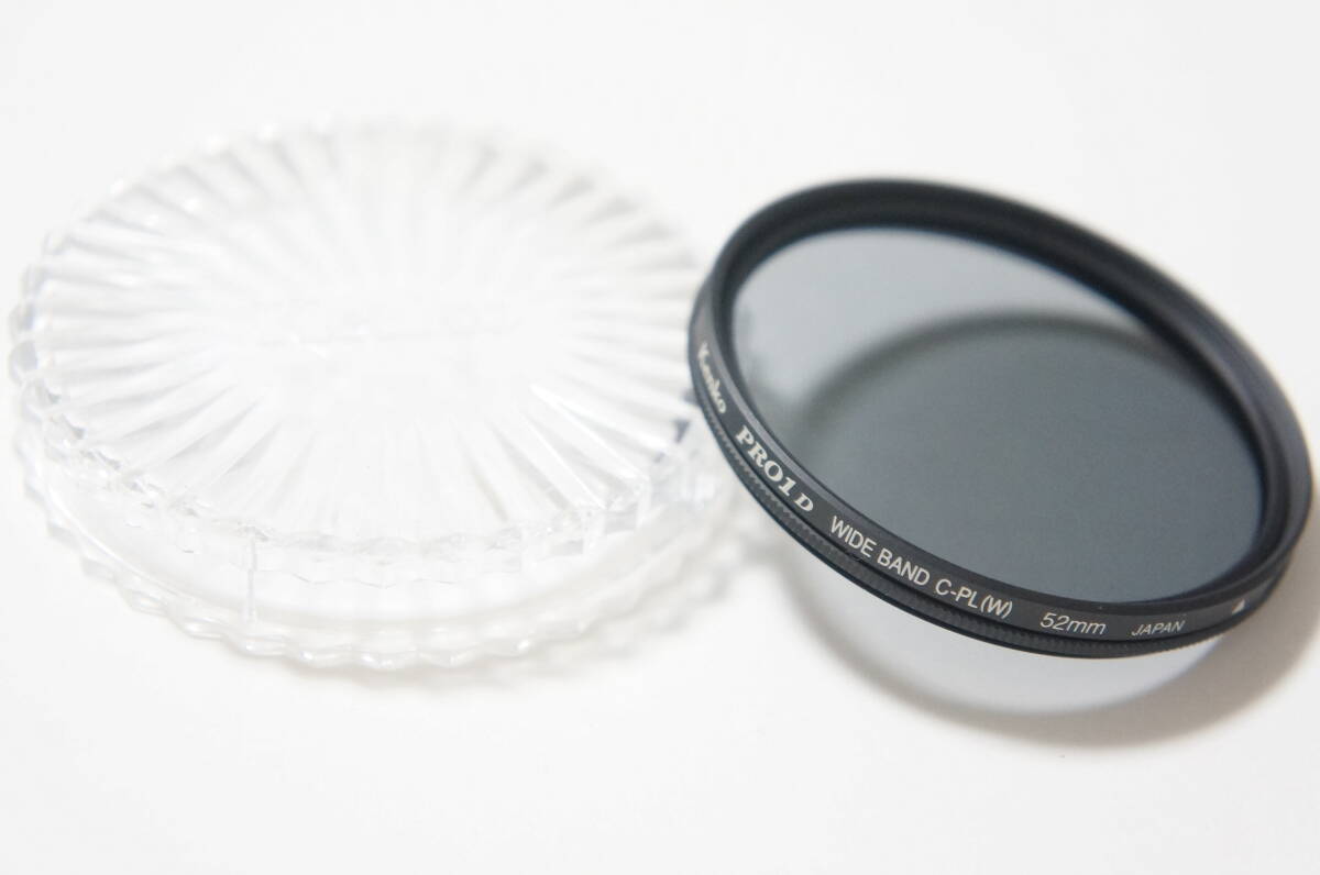 ★美品★[52mm] Kenko PRO1D WIDE BAND C-PL(W) 円偏光フィルター プラケース付