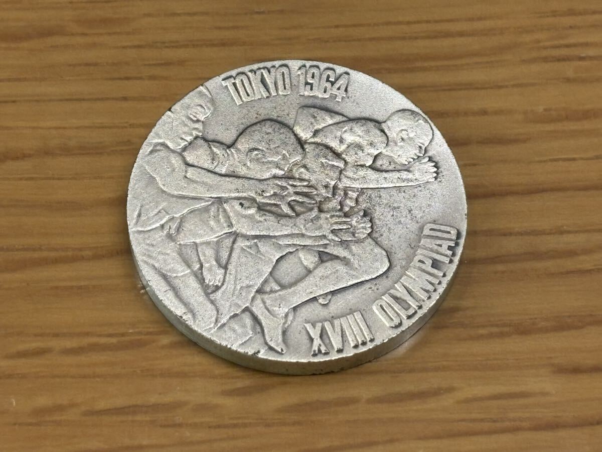 1964年 昭和39年 東京オリンピック 記念銀メダル silver925 スターリングシルバー 造幣局製 重さ約18.81g ヴィンテージ/アンティーク/希少