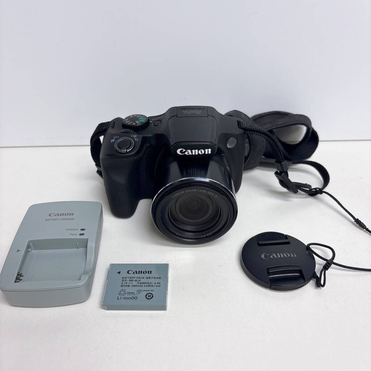通電確認済み Canon PowerShot SX530 HS キャノン パワーショット デジタルカメラ 中古 電池カバー欠品