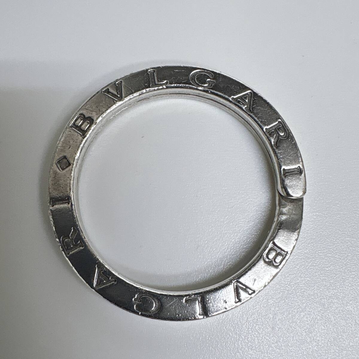 BVLGARI ブルガリ 925 スターリングシルバー キーリング キーホルダー ペンダントトップ 約11.4g 中古