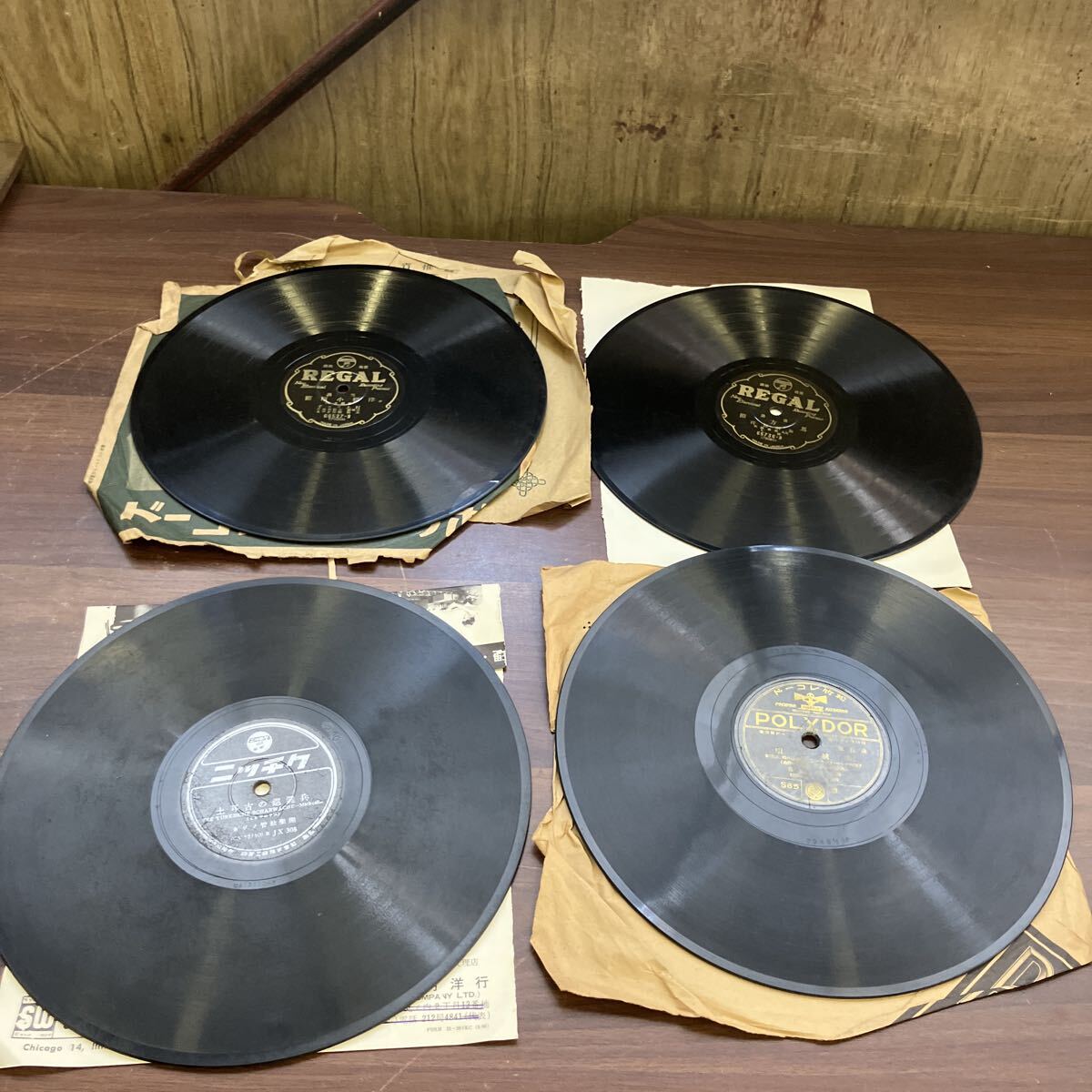 希少 SPレコード 4枚 まとめて リーガル REGAL ポリドールPolydor ニッチク 土耳古の巡邏兵 当時物 昭和レトロ レコード Columbia ②