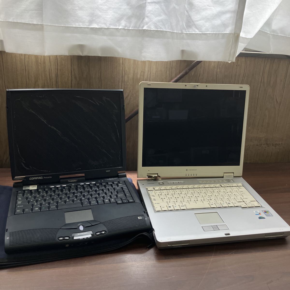 ノートパソコン 2台 まとめて 東芝 TOSHIBA Compaq Presario 1600 dynabook EX/522PDET3 部品 電子機器 コンピュータ
