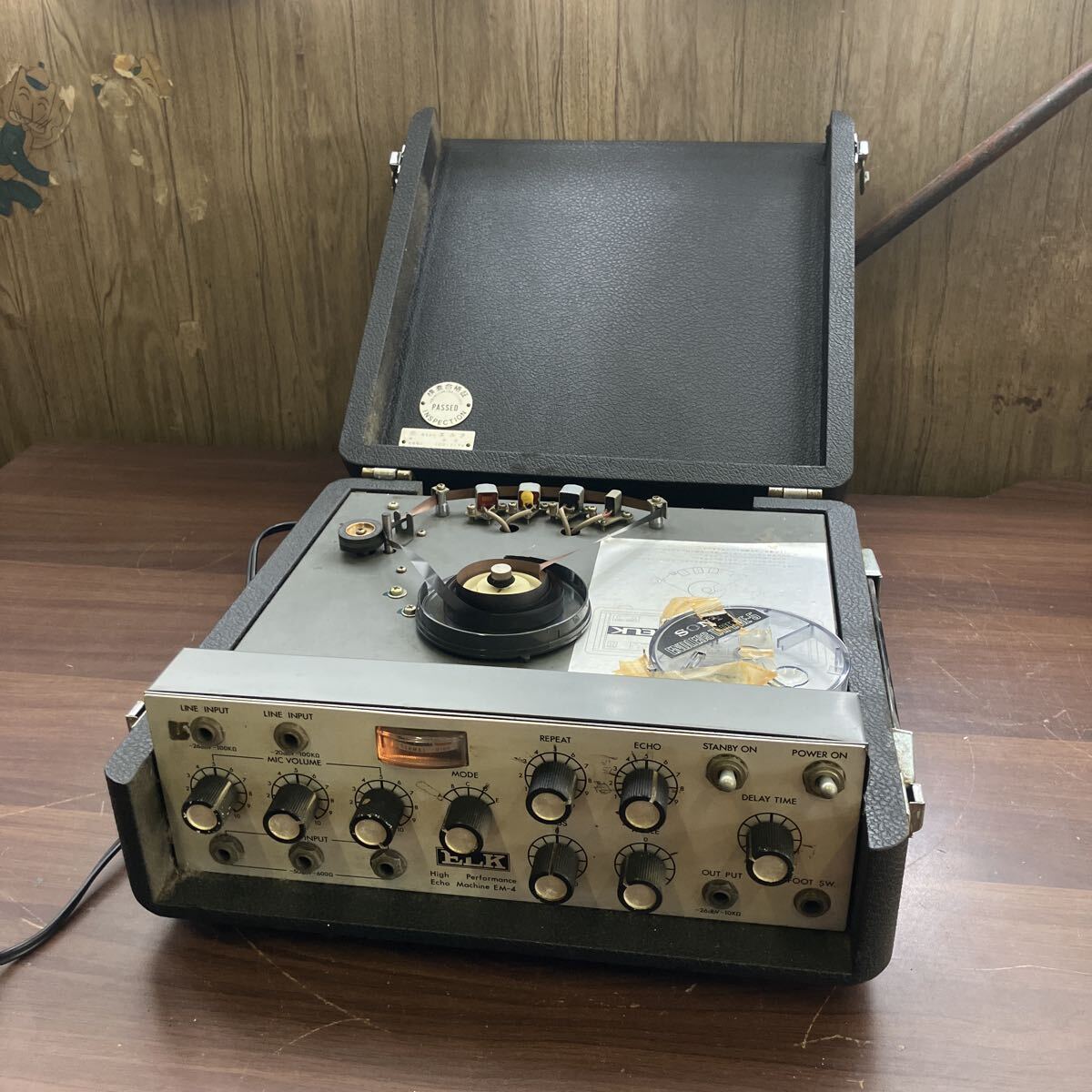1970年代 ヴィンテージELK エルク製 アナログテープエコーマシン EM-4 TAPE ECHO アナログエコー 当時物 昭和レトロ 