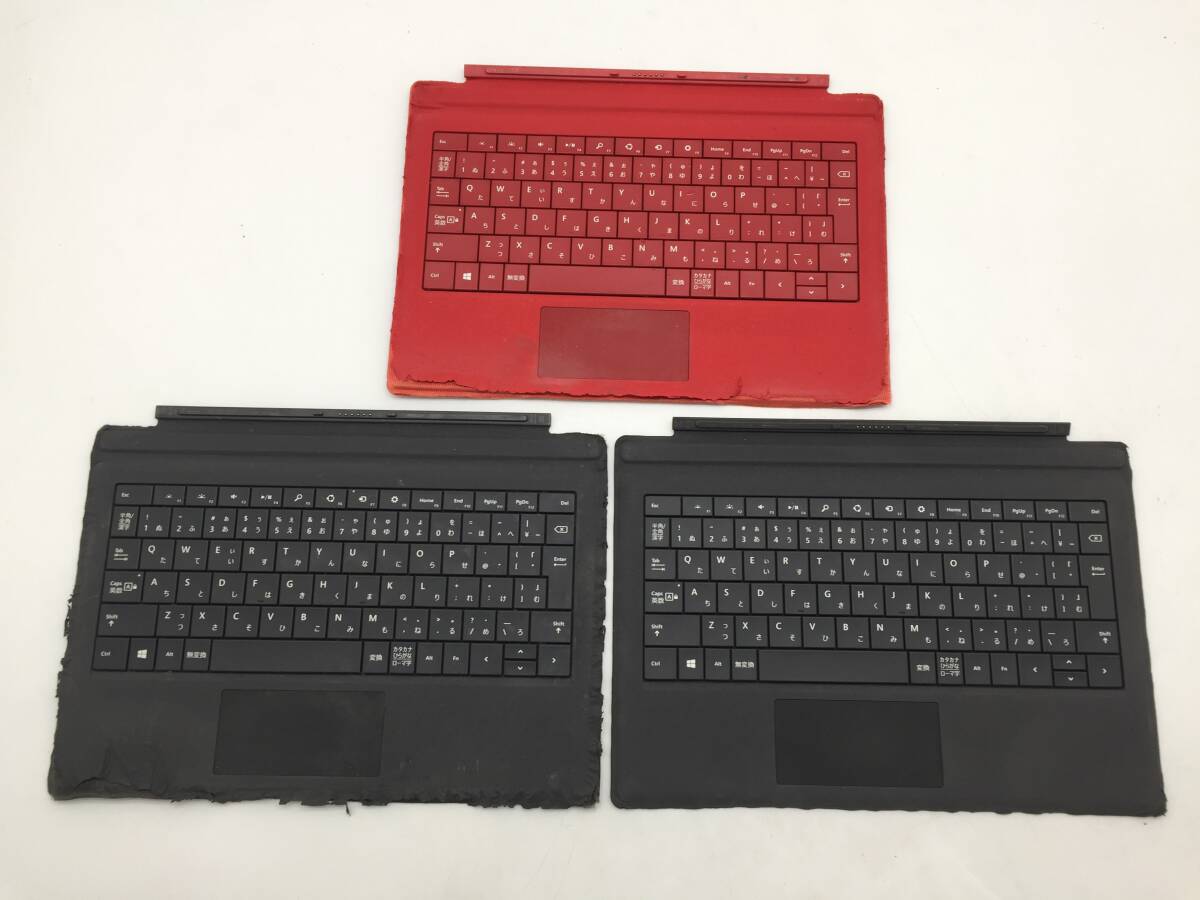 〇【3台セット】Microsoft Surface Pro 純正キーボード タイプカバー Model:1709 動作品