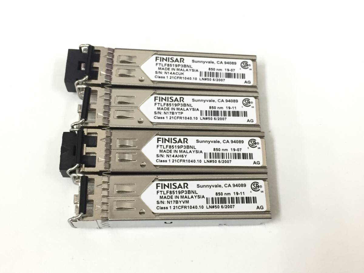 〇【4個セット】FINISAR FTLF8519P3BNL SFP 光 トランシーバー モジュール 動作品
