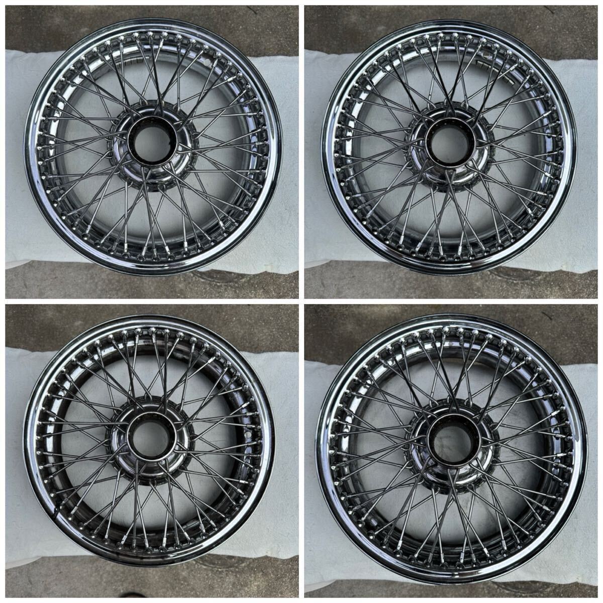 □/スポークホイール/4本セット/アルミホイール/ワイヤーホイール/オースチンヒーレー100/6/自動車/タイヤ/ホイール/austinhealey