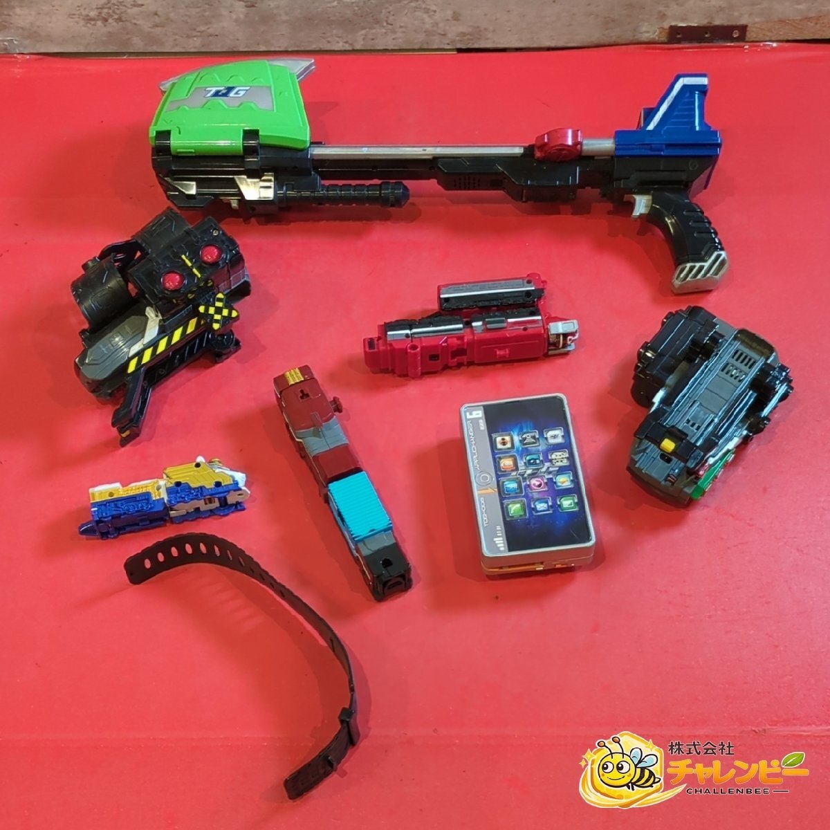 1円～　烈車戦隊トッキュウジャー　トッキュウチェンジャー　レンケツバズーカ 他　ヒーロー 玩具　計7点　現状品