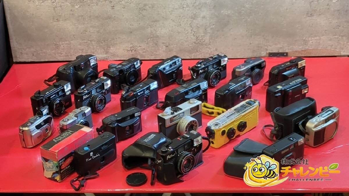 1円～　Canon　OLYMPUS　MINOLTA　Nikon　FUJI　Panasonic　等　コンパクトフィルムカメラ　20点以上　約7.3kg　まとめ売り　現状品