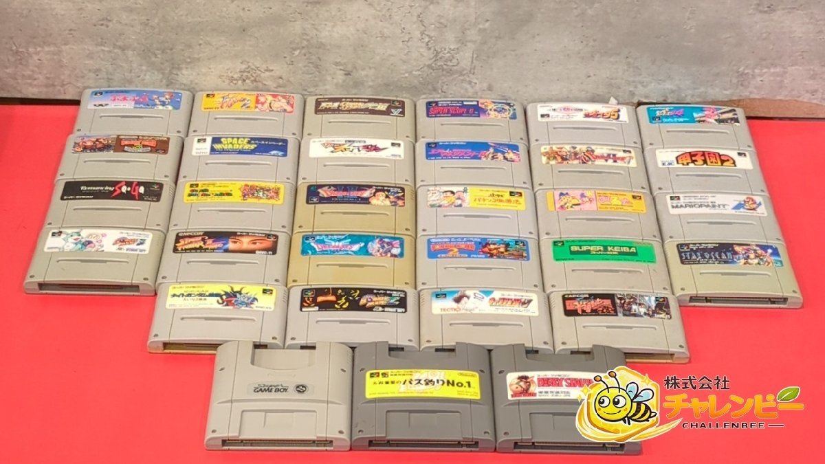 1円～　Nintendo　スーパーファミコン　ソフトのみ　31点セット　まとめ売り　ボンバーマン　スターオーシャン　キャプテン翼　バス釣りNo1