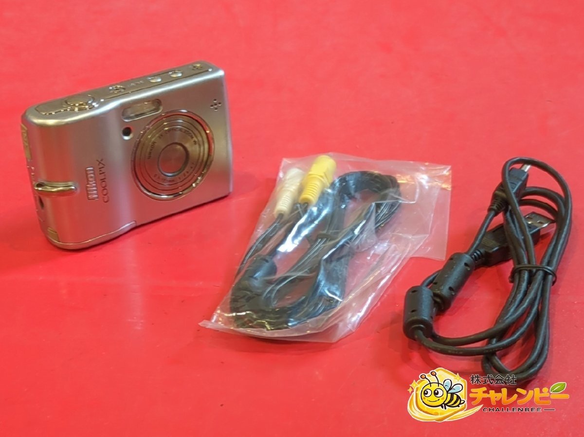 1円～　Nikon　ニコン　COOLPIX L12　710万画素　光学3倍ズーム　単三電池対応　コンパクトデジタルカメラ　ケーブル類付属　動作可