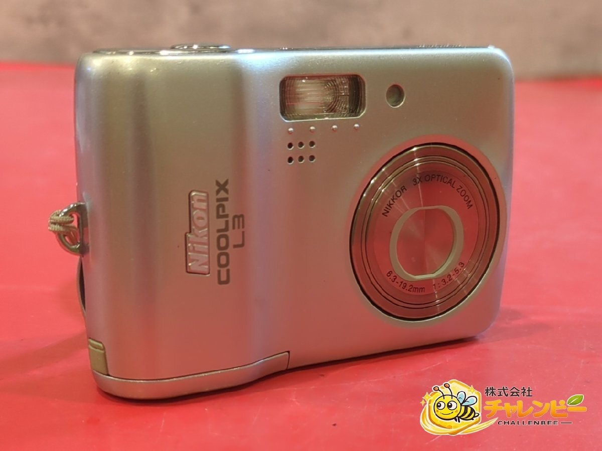1円～　Nikon　ニコン　COOLPIX L3　光学3倍ズーム　単三電池対応　コンパクトデジタルカメラ　ジャンク　通電不可