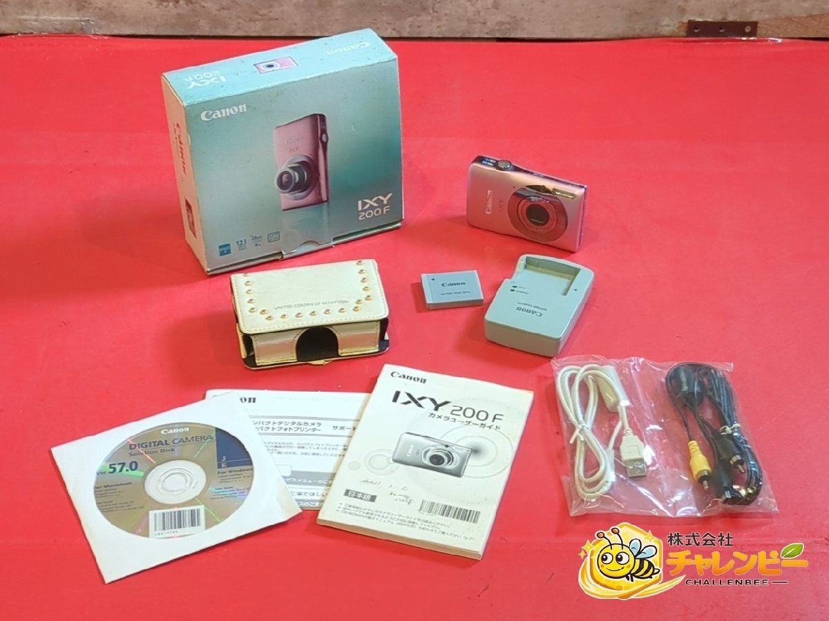1円～　Canon　キヤノン　IXY 200F　12.1メガピクセル　コンパクトデジタルカメラ　バッテリー・充電器・取説・箱付き　ジャンク　液晶不良