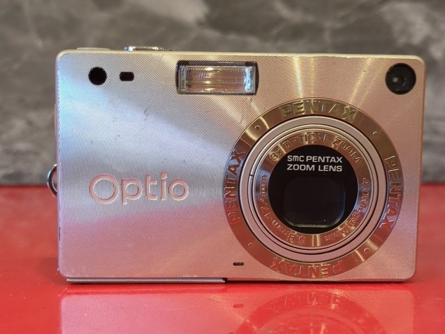 1円～　PENTAX　ペンタックス　Optio S4　5.8mm-17.4mm　コンパクトデジタルカメラ　バッテリー付属　動作未確認