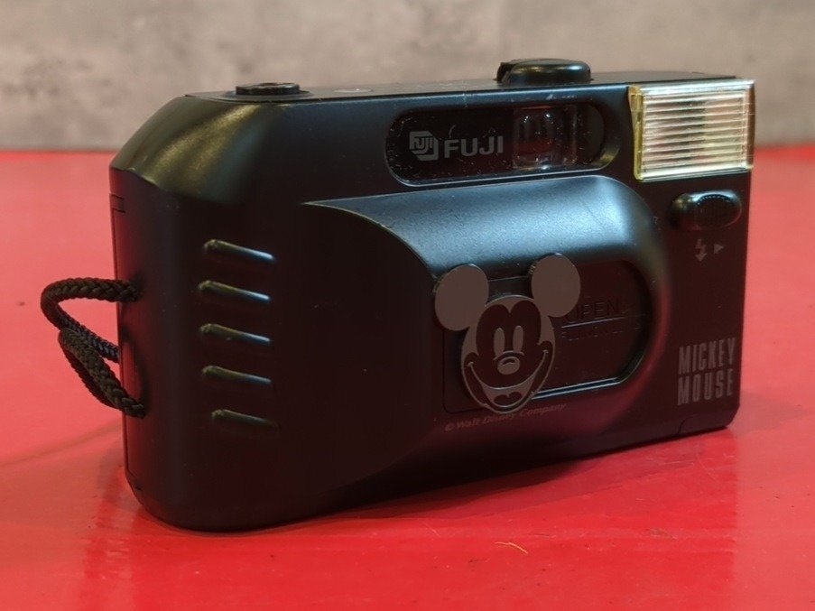 1円～　FUJI　富士フイルム　DL-7　Mickey Mouseデザイン　コンパクトフィルムカメラ　現状品