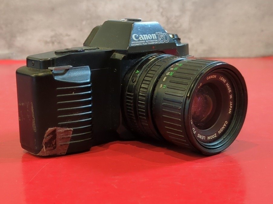 1円～　Canon　キヤノン　T50　LENS FD 35-70mm 1:3.5-4.5　一眼レフフィルムカメラ　現状品