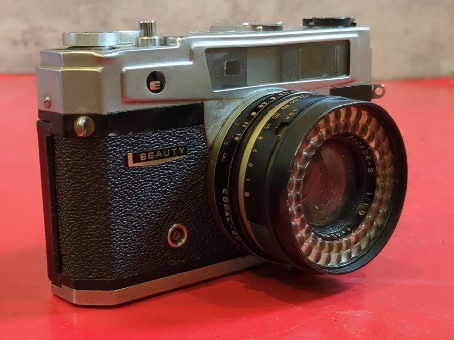 1円～　BEAUTY　ビューティー　Light 0 matic III　BIOKOR-S 1:1.8 f=45mm　レンジファインダー　フィルムカメラ　現状品