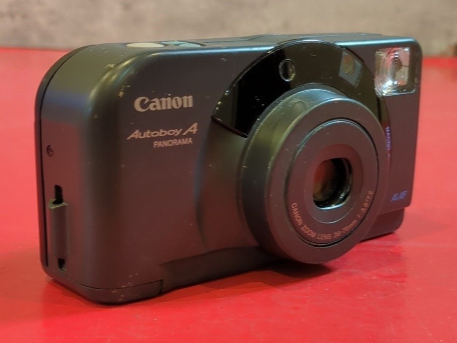 1円～　Canon　キヤノン　Autoboy A　38-76mm 1:3.8-7.2　コンパクトフィルムカメラ　シャッター・フラッシュOK
