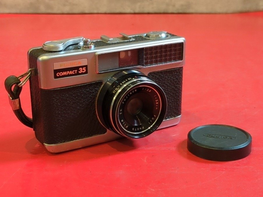 1円～　FUJICA　フジカ　COMPACT 35　FUJINON 1:2.8 f=3.8cm　コンパクトフィルムカメラ　シャッターOK