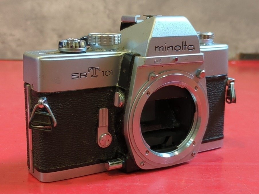 1円～　MINOLTA　ミノルタ　SRT101　ボディ　一眼レフフィルムカメラ　シャッターOK