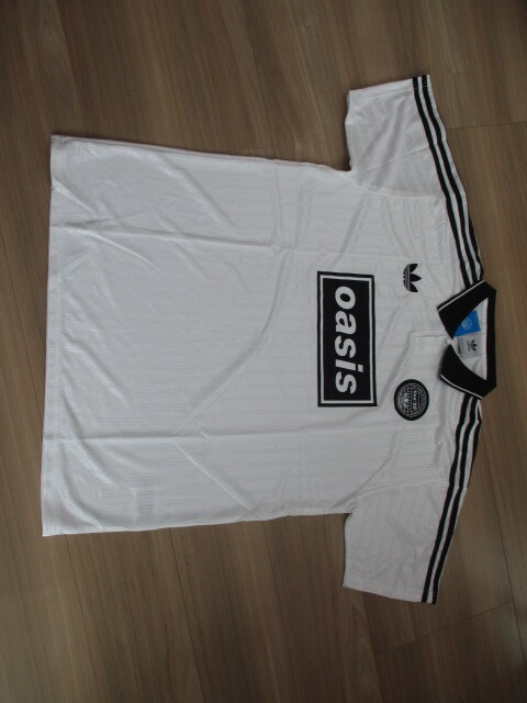 W杯　ワールドカップ　adidas oasis　レプリカ ユニフォーム　ゲームシャツ　白色半袖　アディダス　オアシス　25番　サッカー　２XL