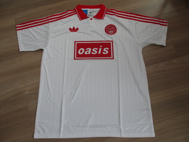 W杯　ワールドカップ　adidas oasis　レプリカ ユニフォーム　ゲームシャツ　白赤半袖　アディダス　オアシス　25番　サッカー　２XL
