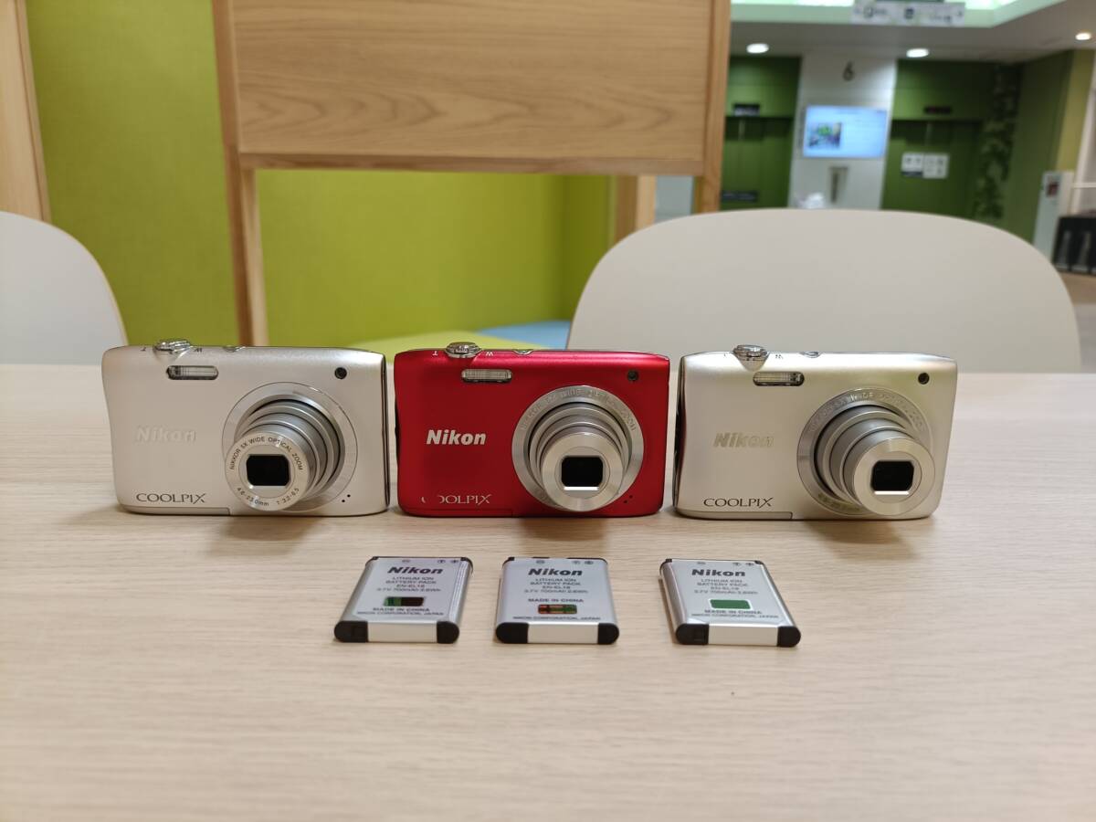 【動作品】 Nikon ニコン COOLPIX S2900 A100 コンパクトデジタルカメラ 3台セット コンデジ デジカメ クールピクス おまとめ