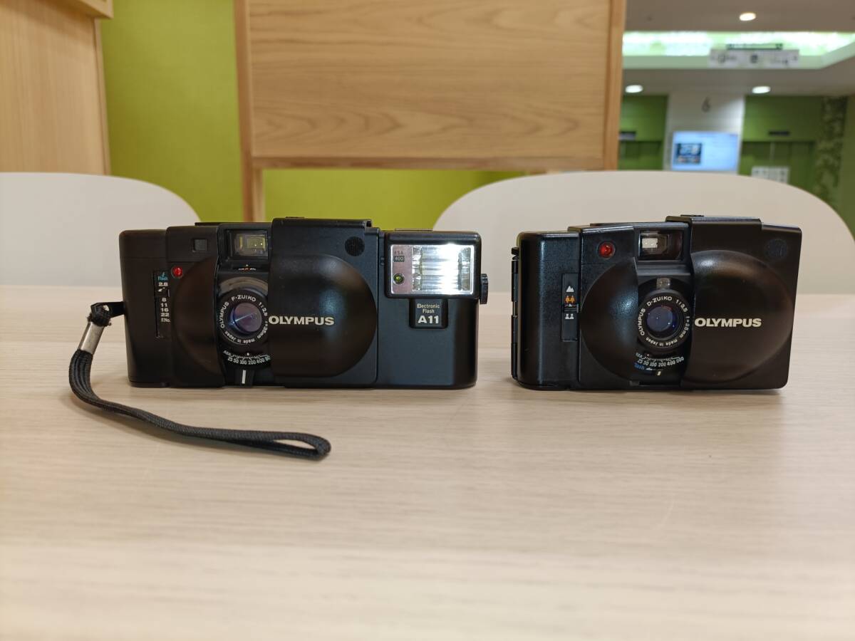 【２台セット】 OLYMPUS XA XA2 A11 コンパクトフィルムカメラ 