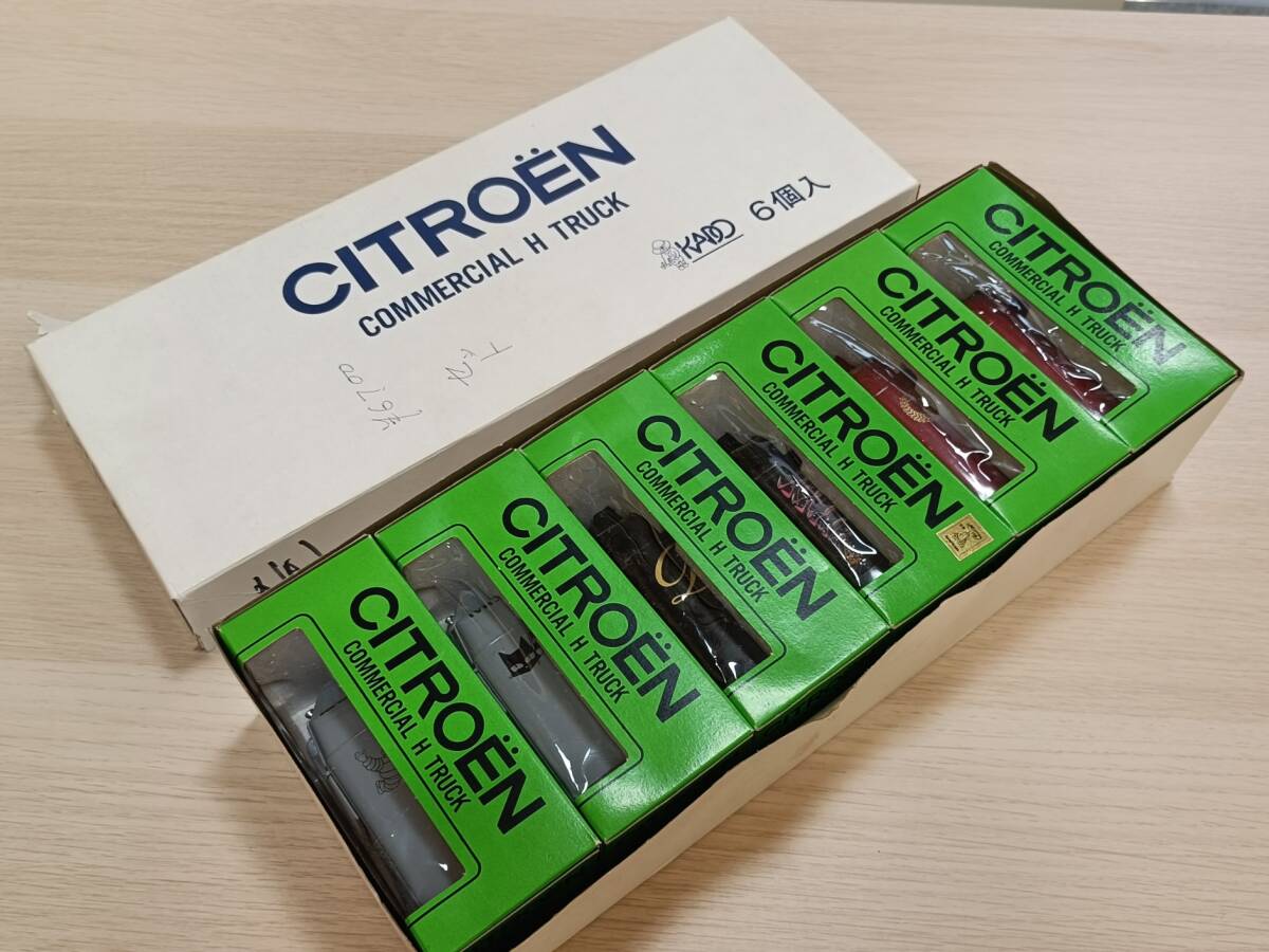 【6台セット・未使用】 カドー 日本製 1/43 シトロエン　Hトラック　 KADO　ミニカー