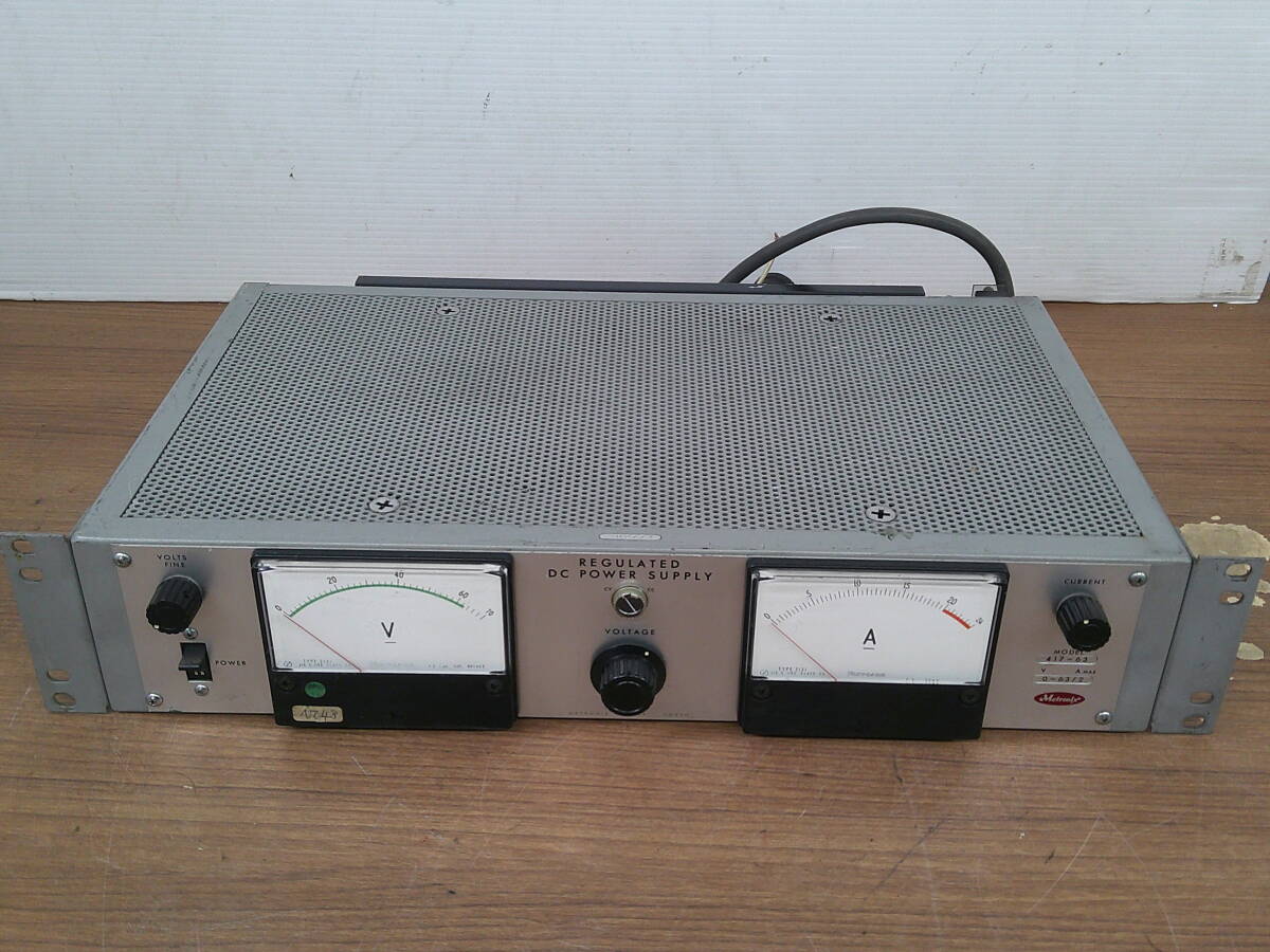 ♪METRONIX メトロニクス 可変直流定電圧定電流電源 417-63 通電確認 動作未確認 送料は説明欄※ジャンク品扱い ■１００