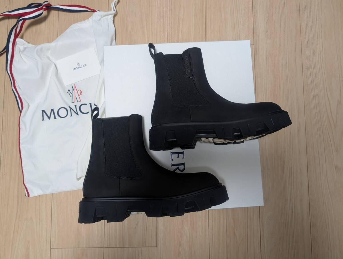 2026年1月購入 新品 MONCLER モンクレール チェルシー ブーツ PEAK CITY CHELSEA ブラック 黒 42 26.5 27 25AW 26AW