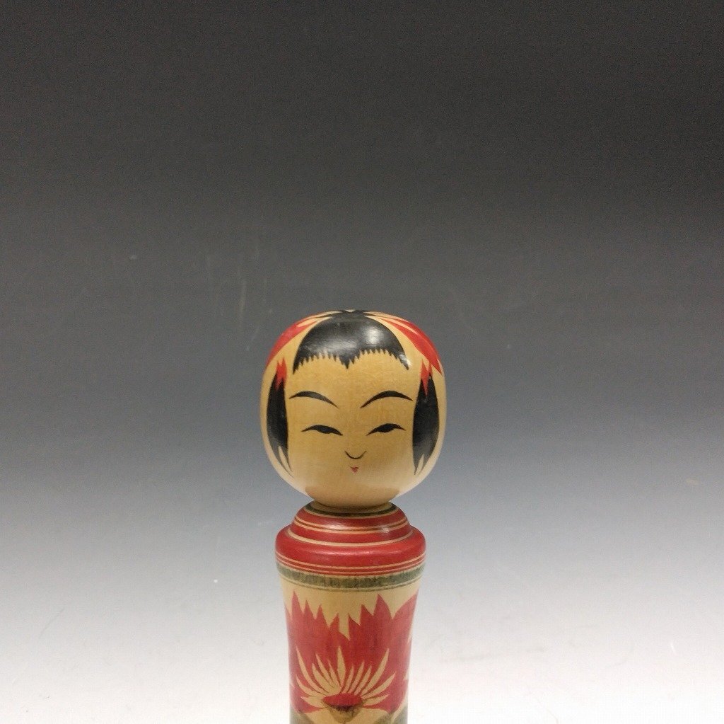 現代工芸作家◆◇遊佐寿彦｜YUSA Toshihiko(宮城, 1958- ) 鳴子系 伝統こけし 四寸12cm◇◆民藝/民芸 MINGEI, 近代工藝作家 dbsy15948-s