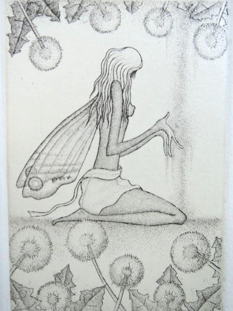 GY879-8◆◇桐村茜 銅版画「夢遊び」◇◆