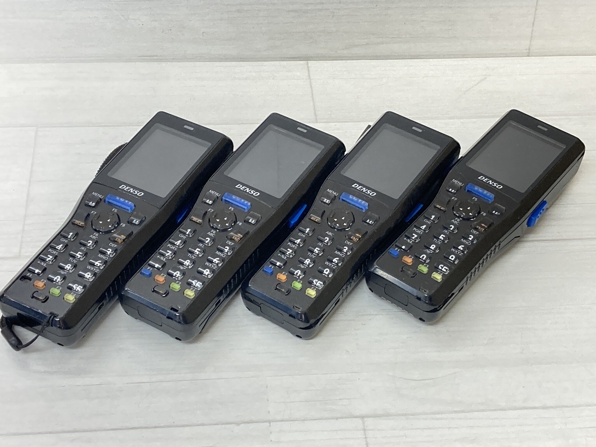 1円スタート [4台セット] DENSO BHT-1306QWB 64MB ハンディースキャナー ※ジャンク品/バッテリー欠品 QW-③