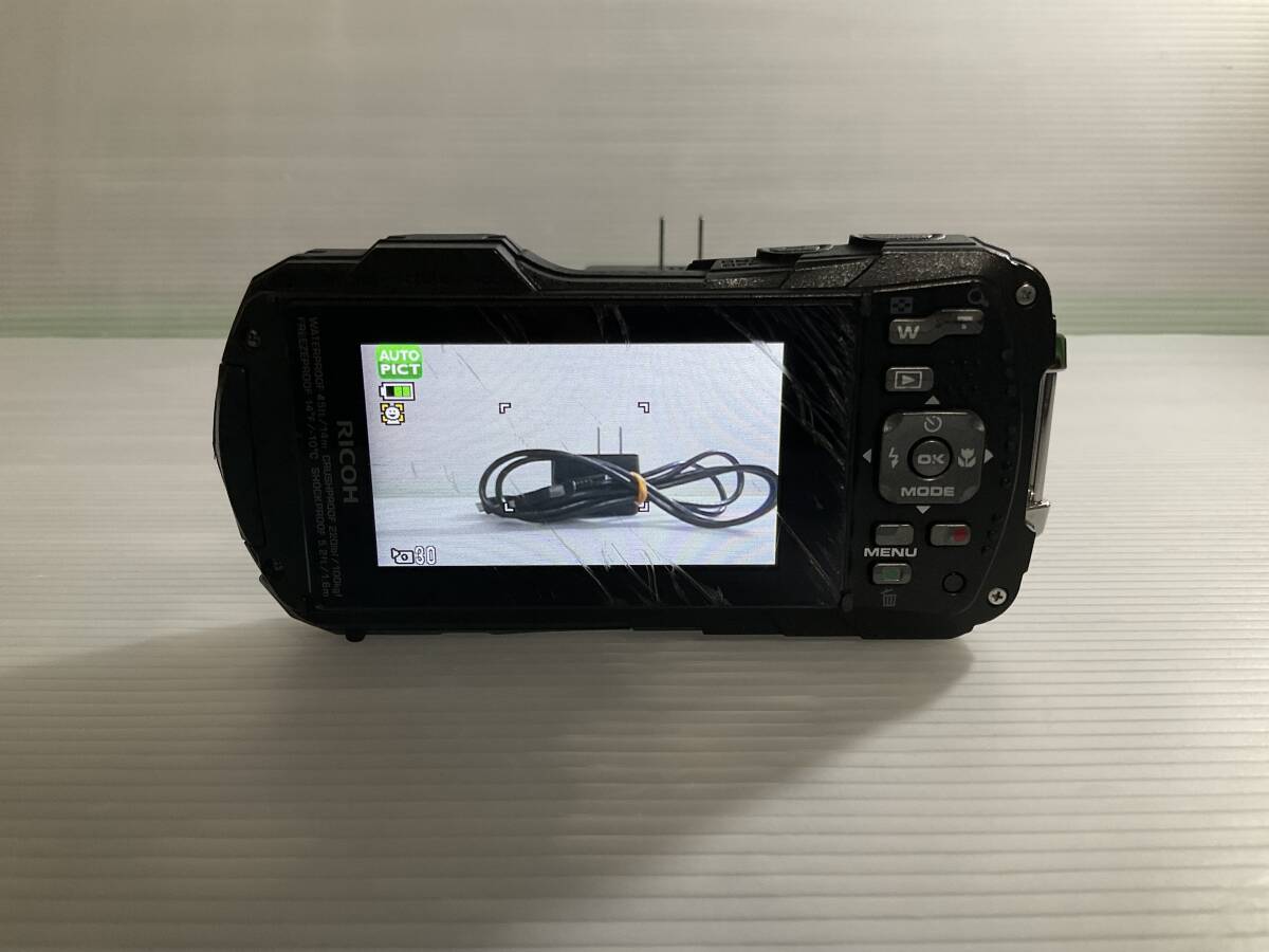防水デジタルカメラ RICOH リコー WG-50ブラック 6-8-B