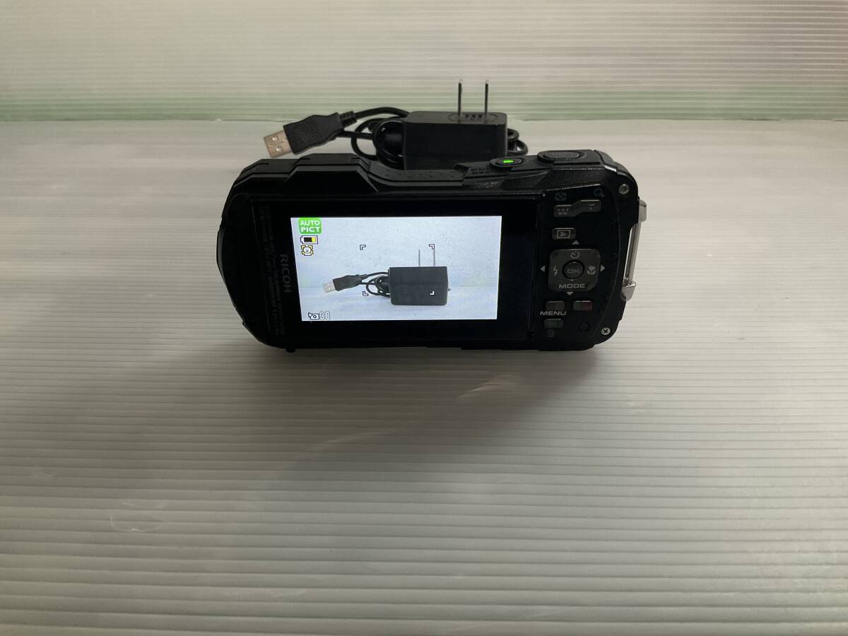 美品　防水デジタルカメラ RICOH リコー WG-50ブラック 6-15-A