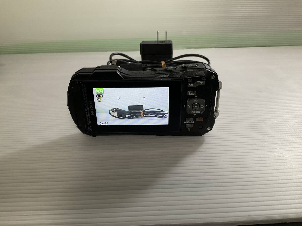 美品　防水デジタルカメラ RICOH リコー WG-50ブラック 6-23-①