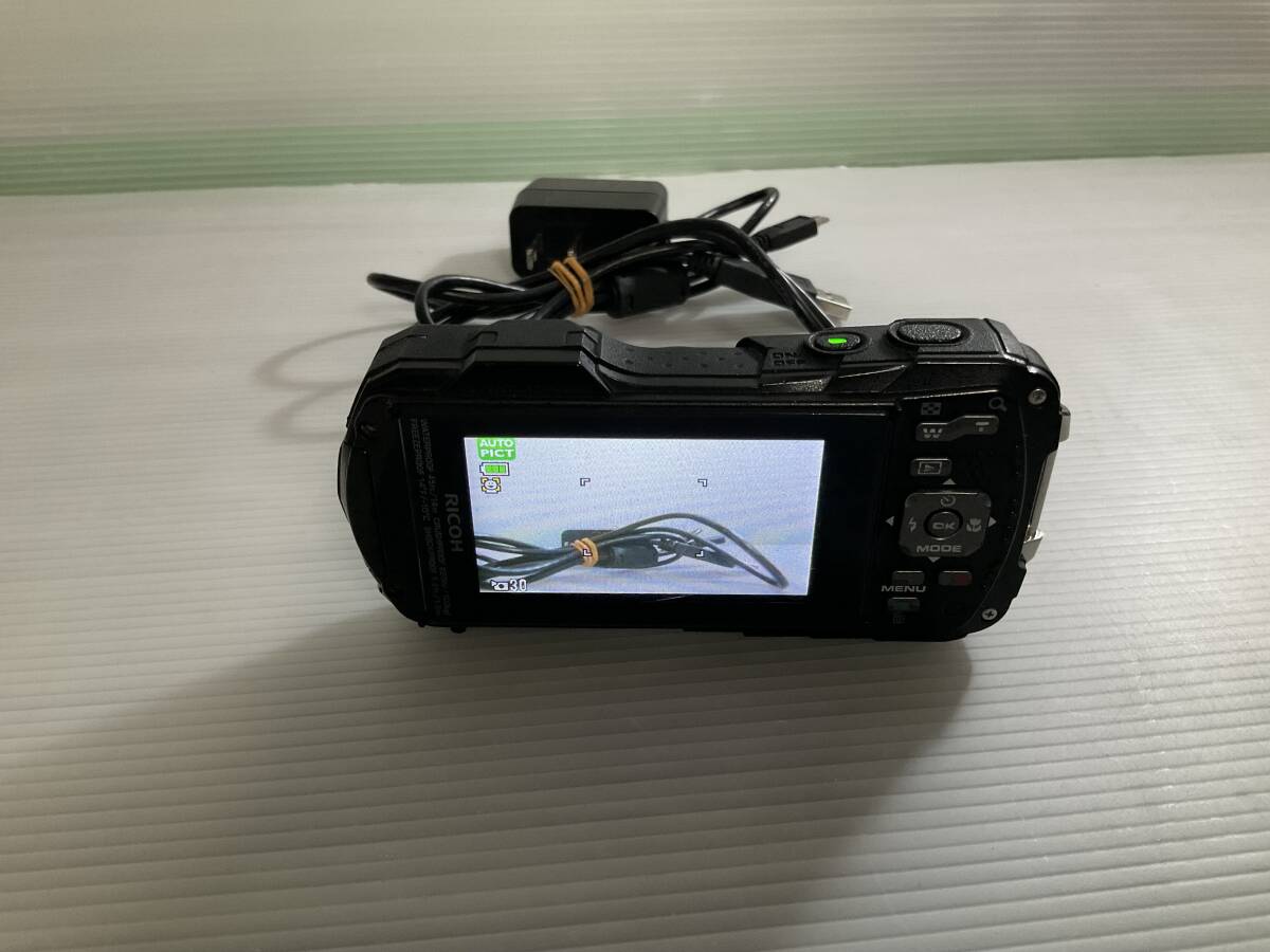 美品　防水デジタルカメラ RICOH リコー WG-50ブラック 6-23-③
