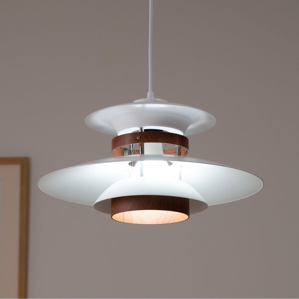 ペンダントライト 1灯 照明 おしゃれ 照明器具 北欧 シンプル インテリア リビング ダイニング キッチン LED 対応 天井照明 ledcl-dd01-wh