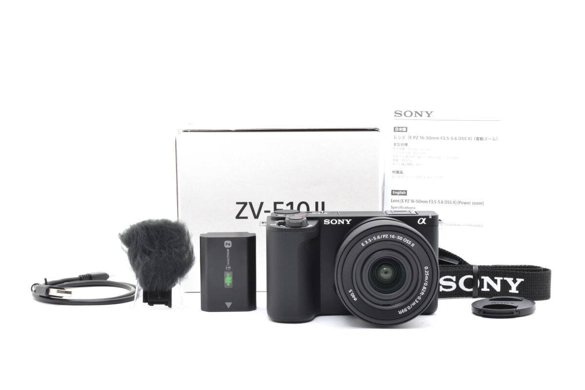 ■ほぼ新品■ SONY ソニー ZV-E10 II パワーズームレンズキット ブラック #F180