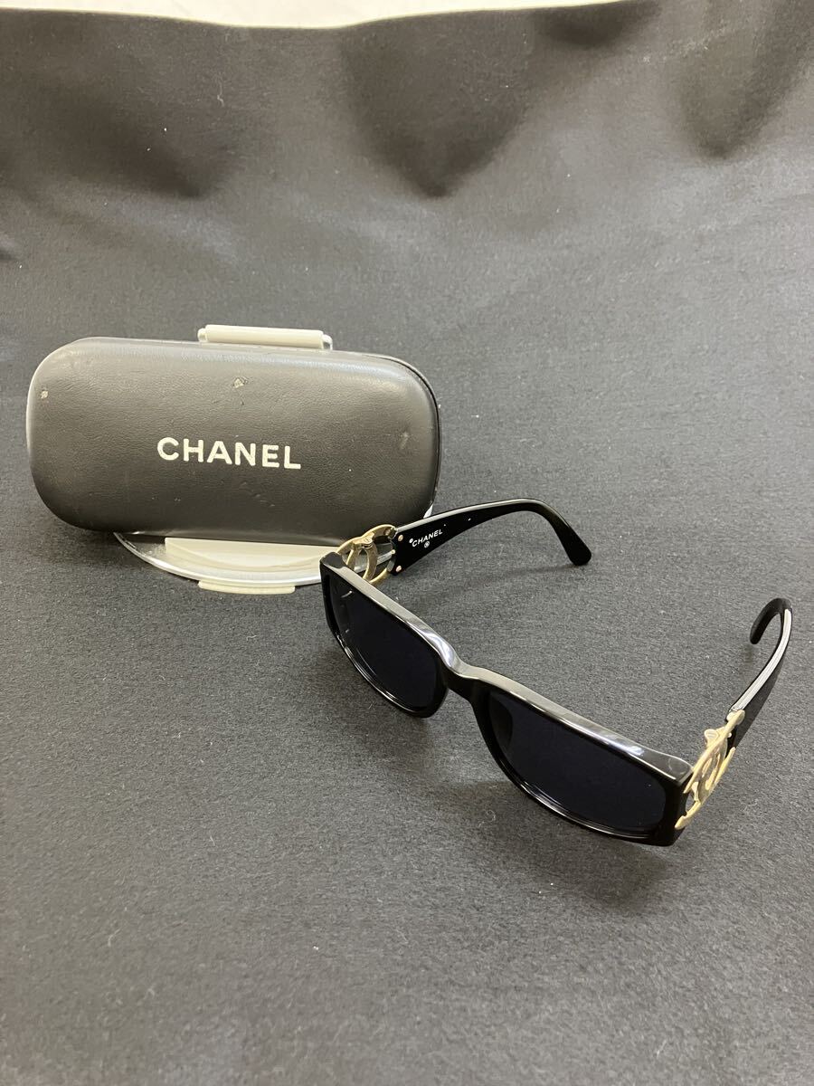 ［T11574］CHANEL　シャネル サングラス　02461 94305 ブラック ココマーク　レディース　ヴィンテージ