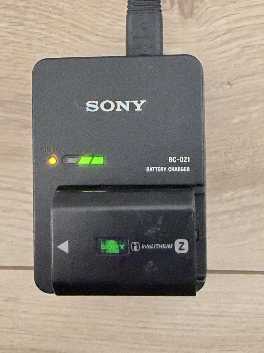 SONY BC-QZ1 バッテリーチャージャー＋バッテリーNP-FZ100 セット( ACC-QZ1K アクセサリーキットα1.α7.α9.α6600対応　1円スタート