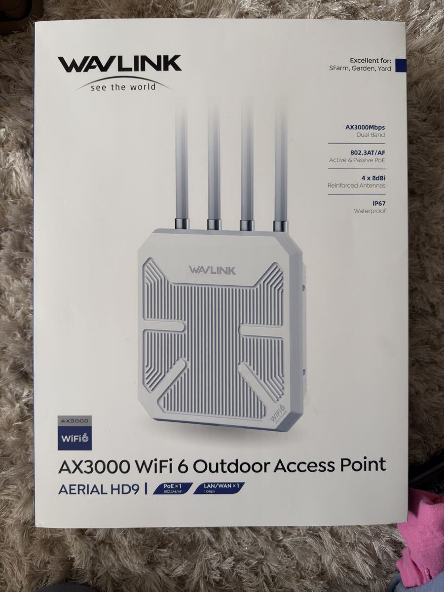 WAVLINK AX3000 WiFi 6 Outdoor Access Point AERIAL HD9 Wi-Fi6 無線LANルーター 屋外アクセスポイント