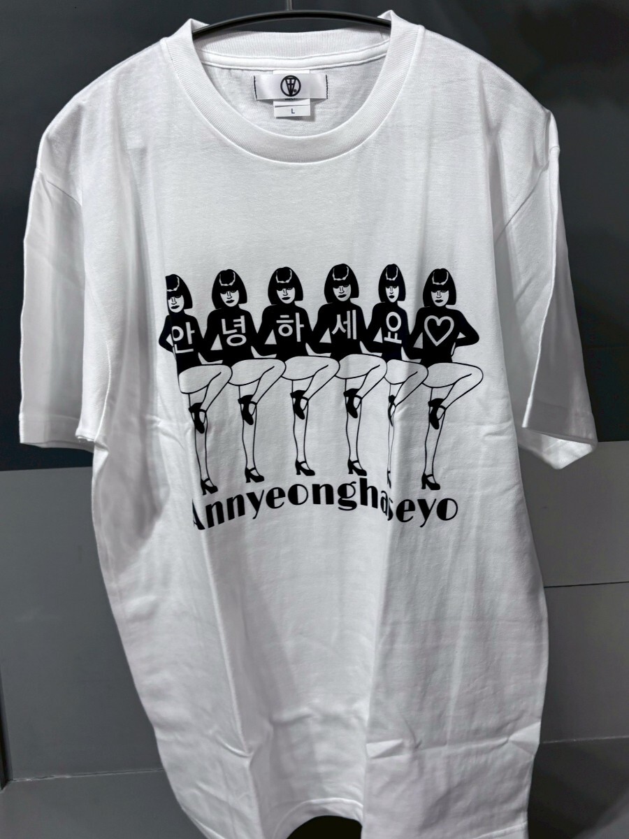 新品未使用 TRAITOR × 千葉雄喜 アニョハセヨ Tシャツ Lサイズ ホワイト コラボ　 MN225