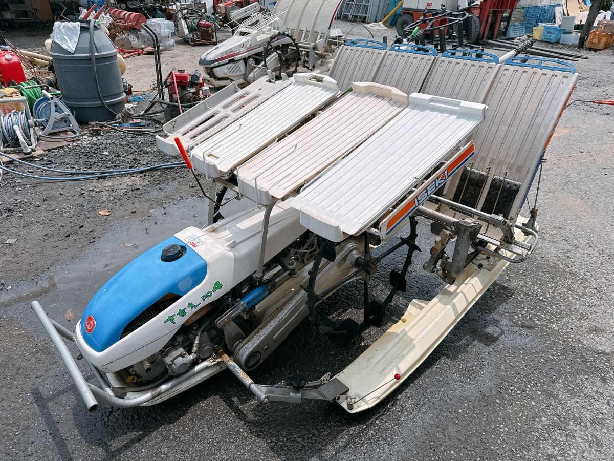 中古 ISEKI イセキ ヰセキ 田植機 P0174 PC4D-70 田植え機 歩行型 4条植え ガソリンエンジン FG150G 引取歓迎 常陸大宮市 0531ら1 駐 自
