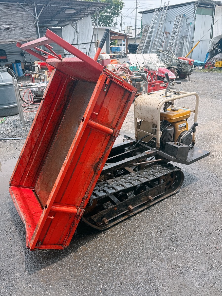 訳あり ヤマグチウィンブル 手動ダンプ クローラー 運搬車 YX-630 最大積載量300kg 3.5馬力 運搬 移動 荷物運び 茨城県 0614ら4 I外 自