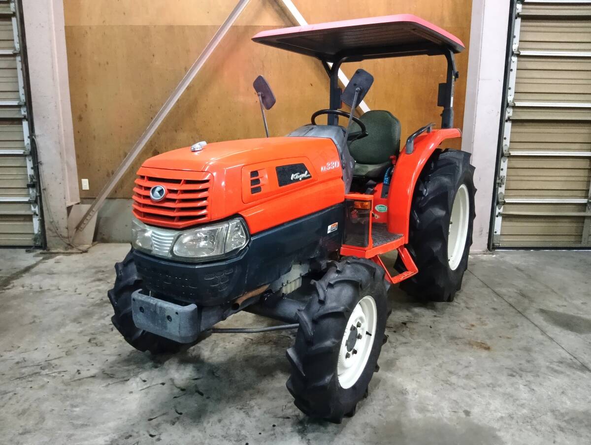 セール 福島 クボタ トラクター KL330 33馬力 2681時間 キャノピー パワステ 4WD 自動水平 クリープ 店頭販売 農機具市場 二本松