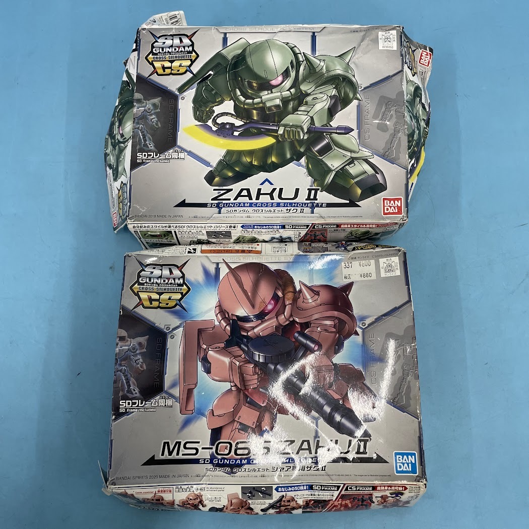 【B427-6】未組立 プラモデル SDCS シャーア専用ザクⅡ ザクⅡ 計2点 まとめ売り